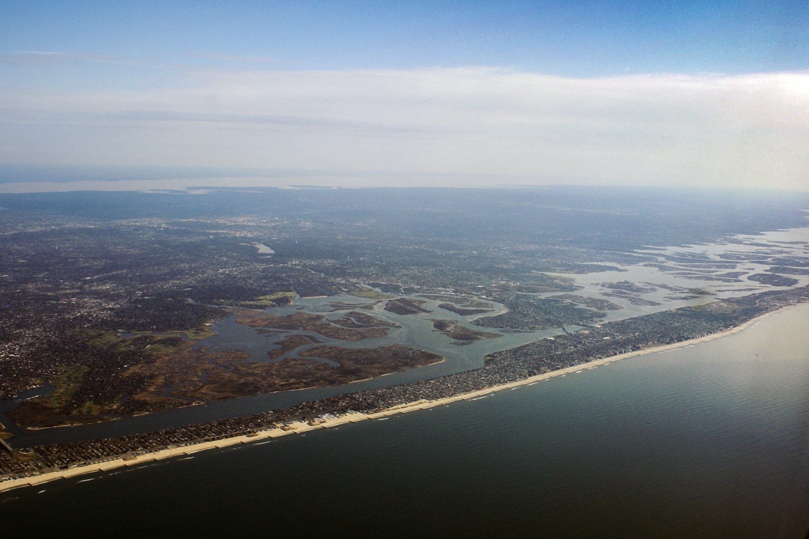 view of long island from above