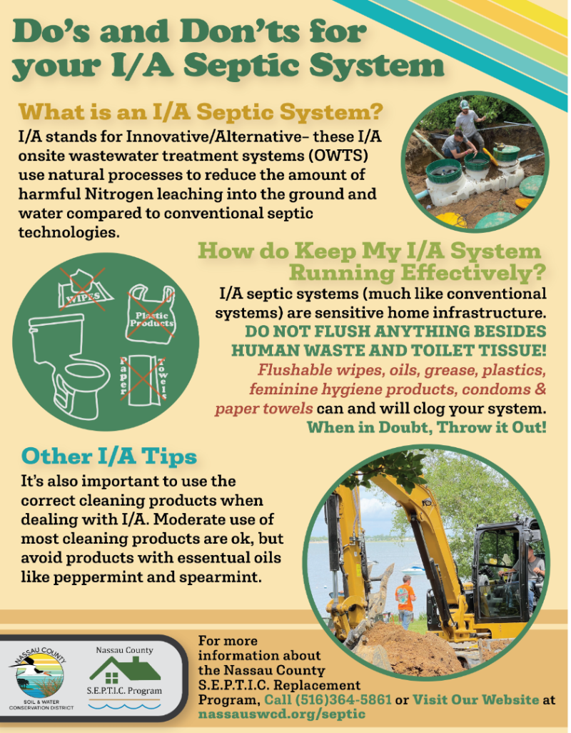 Do's and Don'ts for your I/A Septic System