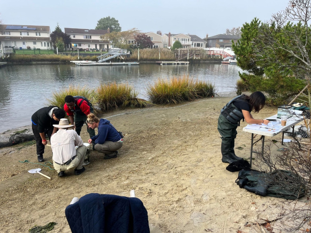 Students Sampling water quality at Marine Nature Study Area
