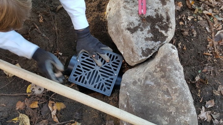 Cedarmere Preserve Raingarden Drain